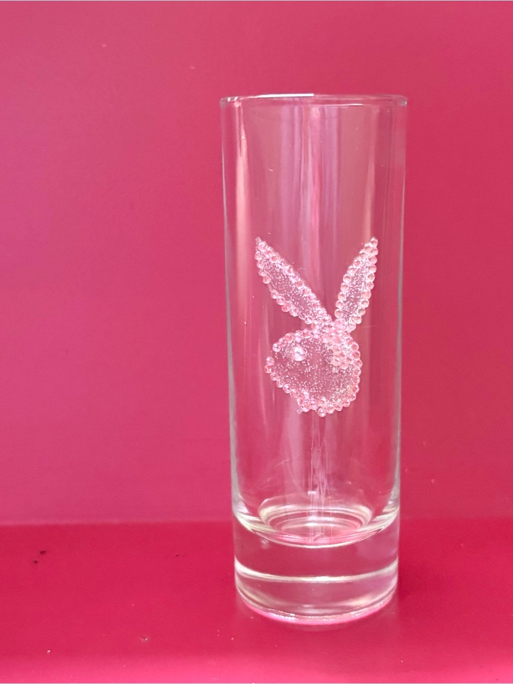 PLAYBOY Retro Early 2000s Crystal-studded Iconic Bunny Logo Tall Shot Glass